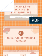 PE GROUP 4 REPORT Principles of Training FITT Principle