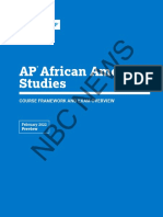 Rejected AP African-American Studies Course