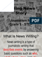 Writing News Story