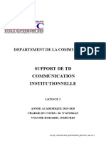 TD Communication Institutionnelle