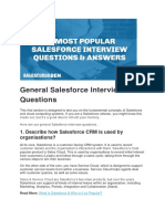 General Salesforce Interview Questions - Ben