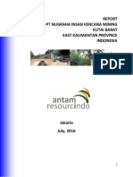 Technical Report Alluvial Gold Mining in Melak (PT. NIKM)