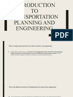 Introduction To Transportation Engineering