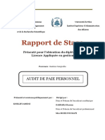 Audit de Paie Personnel