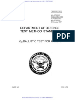 V50 BALLISTIC TEST FOR ARMOR / Mil STD 662f