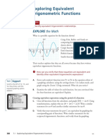 7.1 Exploring Equivalent Trigonometric Functions