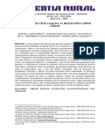 Incidência de Cólica Equina Na Região Dos Campos