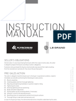 Kross LeGrand Bicycle Instruction Manual PDF