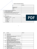 Checklist For Esic/Esis Hospitals