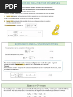 Equilibrio de Reacciones Multiples