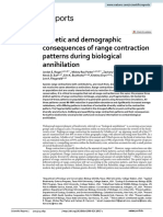 Genetic and Demographic Consequences of Range Contraction Patterns During Biological Annihilation