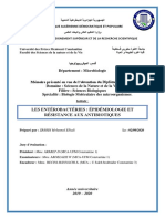 Les Entérobactéries Epidémiologie Et Résistanceaux Antibiotiques