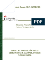 Tema 1-La Valoracion de Las Obligaciones y Acciones - Analisis Fundamental