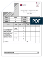 Gr9 Biology Semester 1 Final Exam