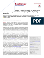 Draft Genome Sequence of Pseudarthrobacter SP Stra