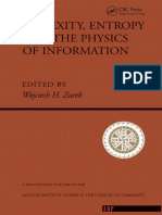 Wojciech H. Zurek - Complexity, Entropy and The Physics of Information-Westview Press (1990)