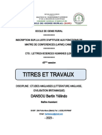 Titres Et Travaux