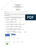 Grade 4 2nd QUARTER TEST