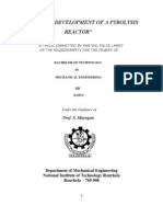 Design & Development of A Pyrolysis Reactor