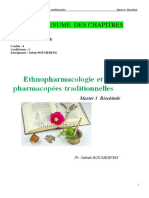 Résumé M1 Biochimie Ethnopharmacologie Et Pharmacopées Traditionnelles