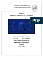 T2 Reporte Bases de Datos y Los Elementos