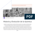 Historia y Evolución de La Química - Sutori