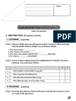 End-Of-Term Test 1 (Semester 1)