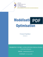 Cours de Modélisation Et Optimisation 2022-2023