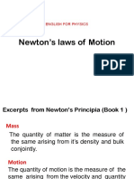 Newton's Law of Motion