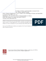 Introduction Approaches To The Study of Houses and Households in Ancient Crete