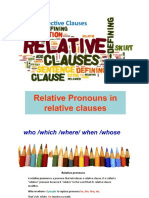 Relative Pronouns and Clauses