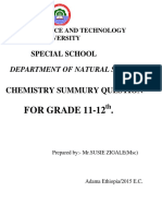 Chemistry Worksheet