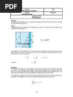 Hydrostatics Lab Sheet