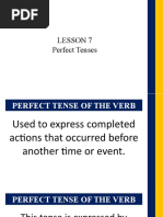 Lesson 7 Q2 Perfect Tenses