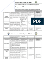 Informe Descriptivo Del Nivel de Progreso de Competencias.