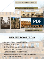 Causes of Decay of Buildings