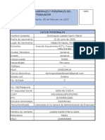 Ficha de Datos Personales Del Trabajador