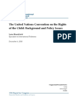 The United Nations Convention On The Rights of The Child: Background and Policy Issues