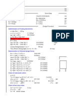 Isolated Footing P & M