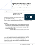 El Trabajador Social de La Administración de Justicia Española en Procesos de Rupturas Matrimoniales.