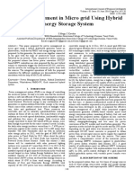 Power Management in Micro Grid Using Hybrid Energy Storage System