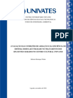 Potencial de Oxiredução ORP (Aeração)