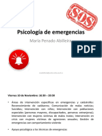 Psicología de Emergencias Segunda Sesión