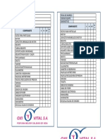 Check List Alamacenamiento Equipo Pendiente Reparacion