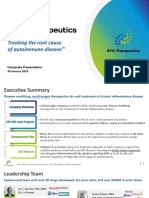 SFA Therapeutics Overview 2 1 2022 Overview