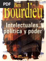 Bourdieu Pierre Intelectuales, Política y Poder