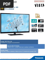 Panasonic TV Led Tc-l39b6b Completo Parts