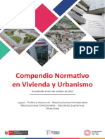 Índice Compendio Normativo en Vivienda y Urbanismo