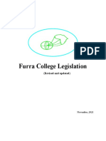 Furra College Legislation