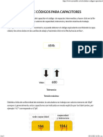 Calculadora de Códigos para Capacitores Inventable